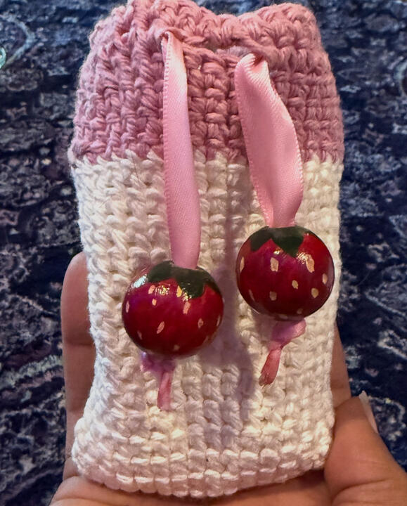 Strawberry Crochet Bag - 25$