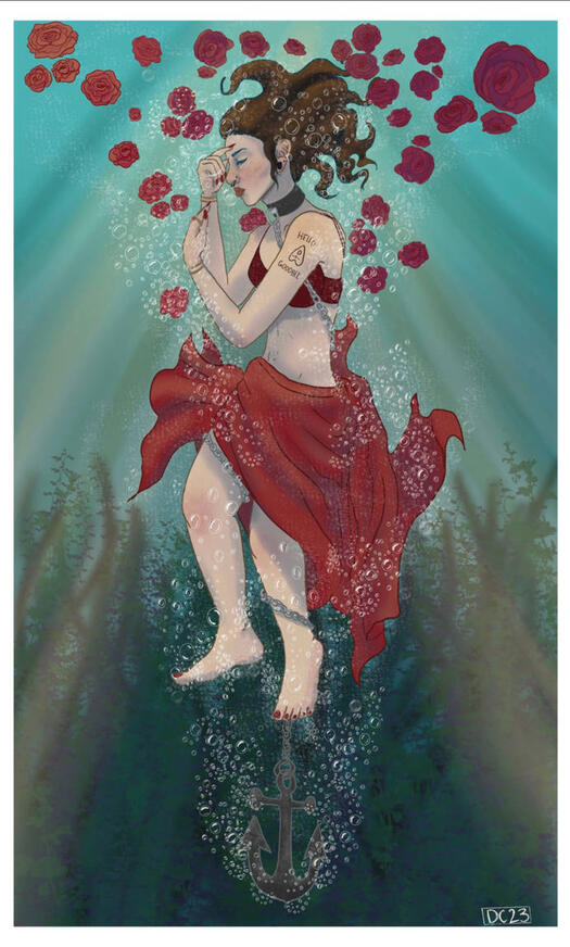 Drowning - Limited Edition Print - 8x10 - 60$